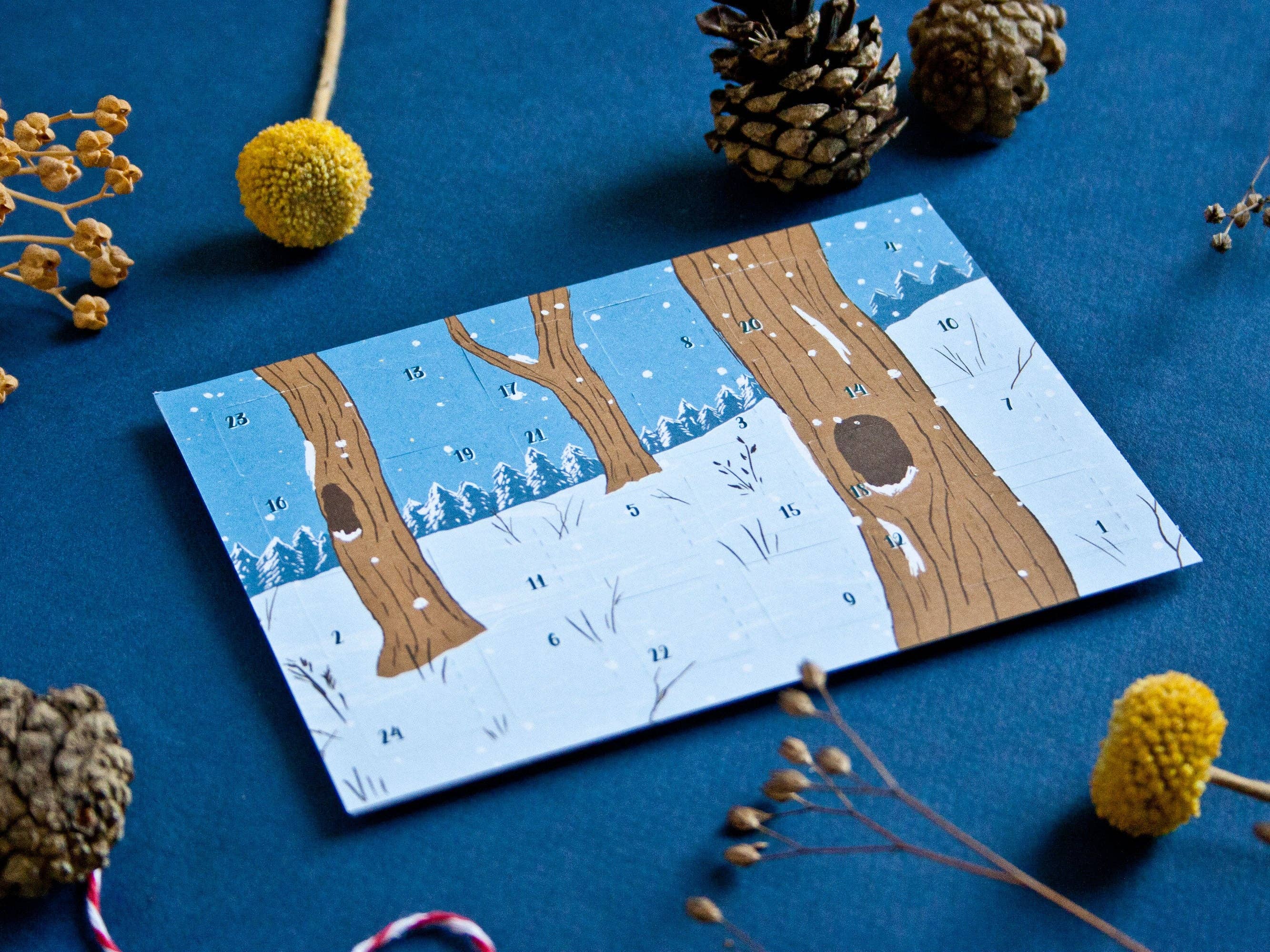 Katja Rub - Wholesale Advent Calendar - Advent calendar postcard winter forest2