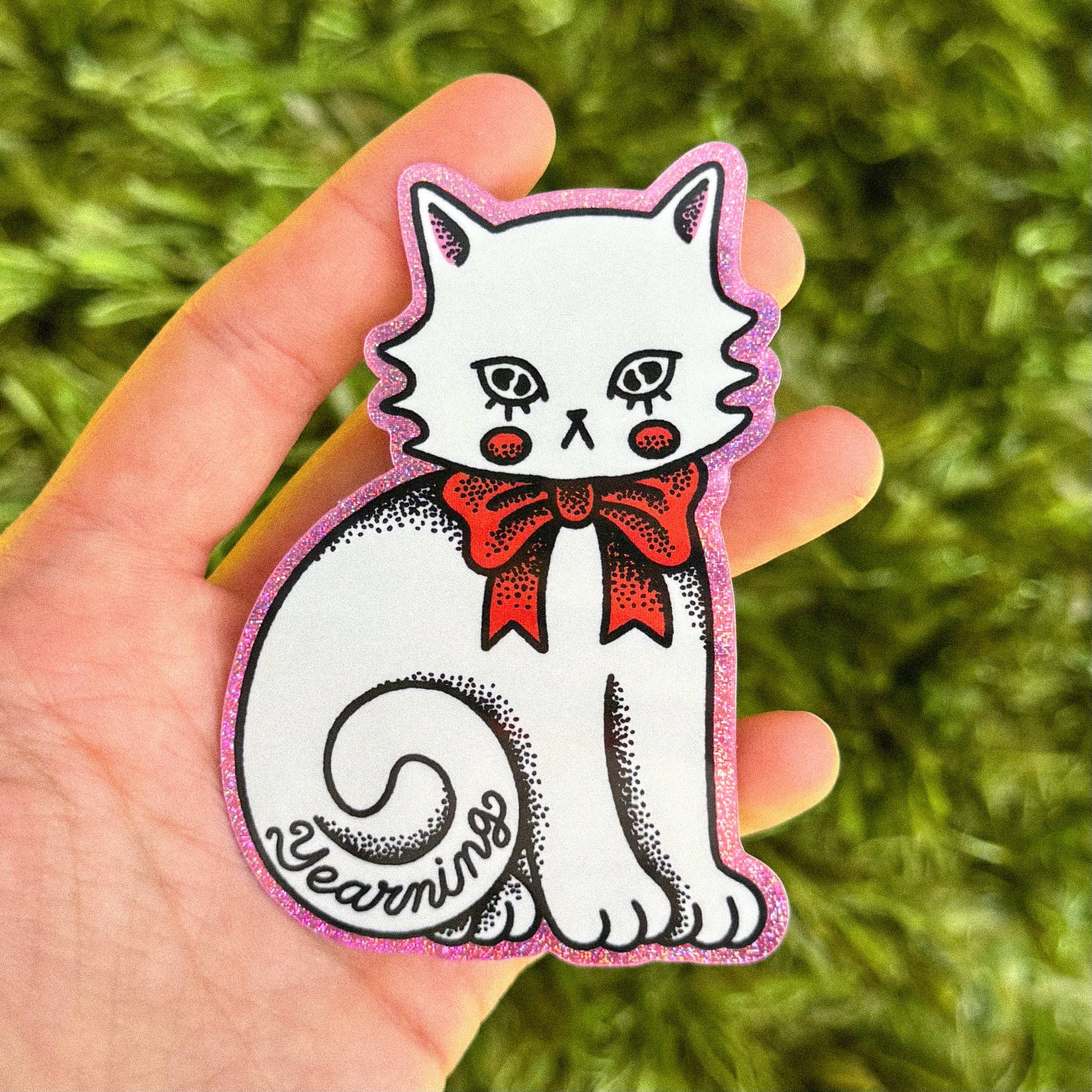 Ren-O-Graphics - Wholesale Sticker - YEARNING KITTY STICKER