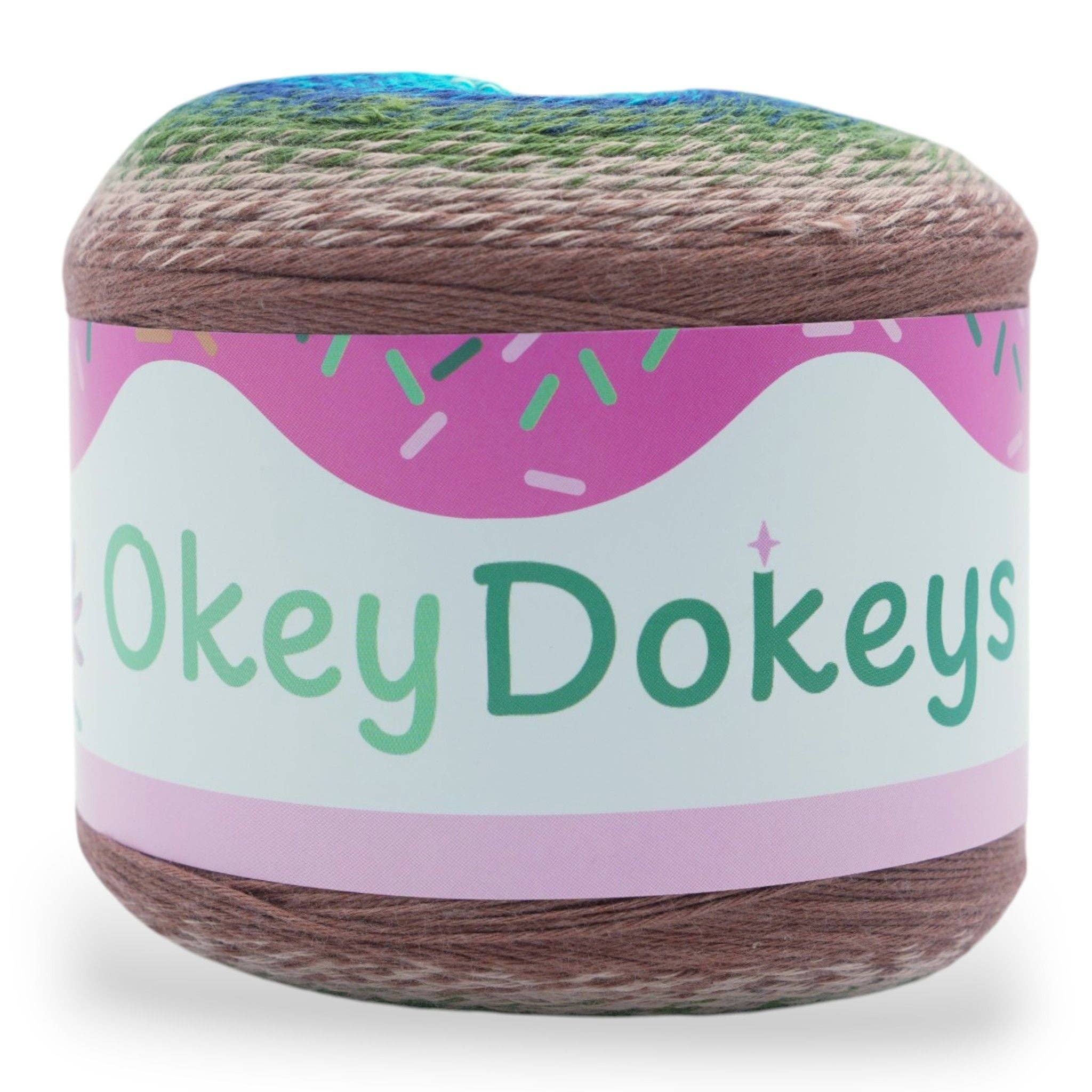 Okey Dokeys - Wholesale Yarn - 1060 Yards Gradient Cake Yarn - #1 Super Fine Cotton Acrylic Yarn32