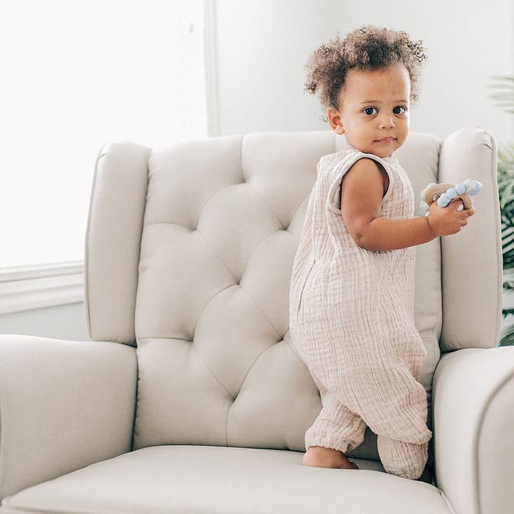 BABY MUSLIN ONESIE - PINK for wholesale by Beba Bean