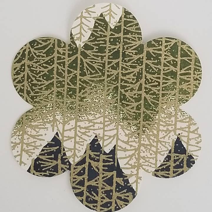 076 Mountains and Pines Chiyogami for wholesale by Sweet Space Studio