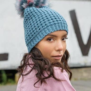 Kyi Kyi - Wholesale Beanie - Women's - Classic Fur - Multi Color Pom17