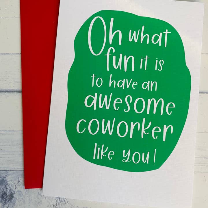 Christmas Card for Coworker for wholesale by Card & Story