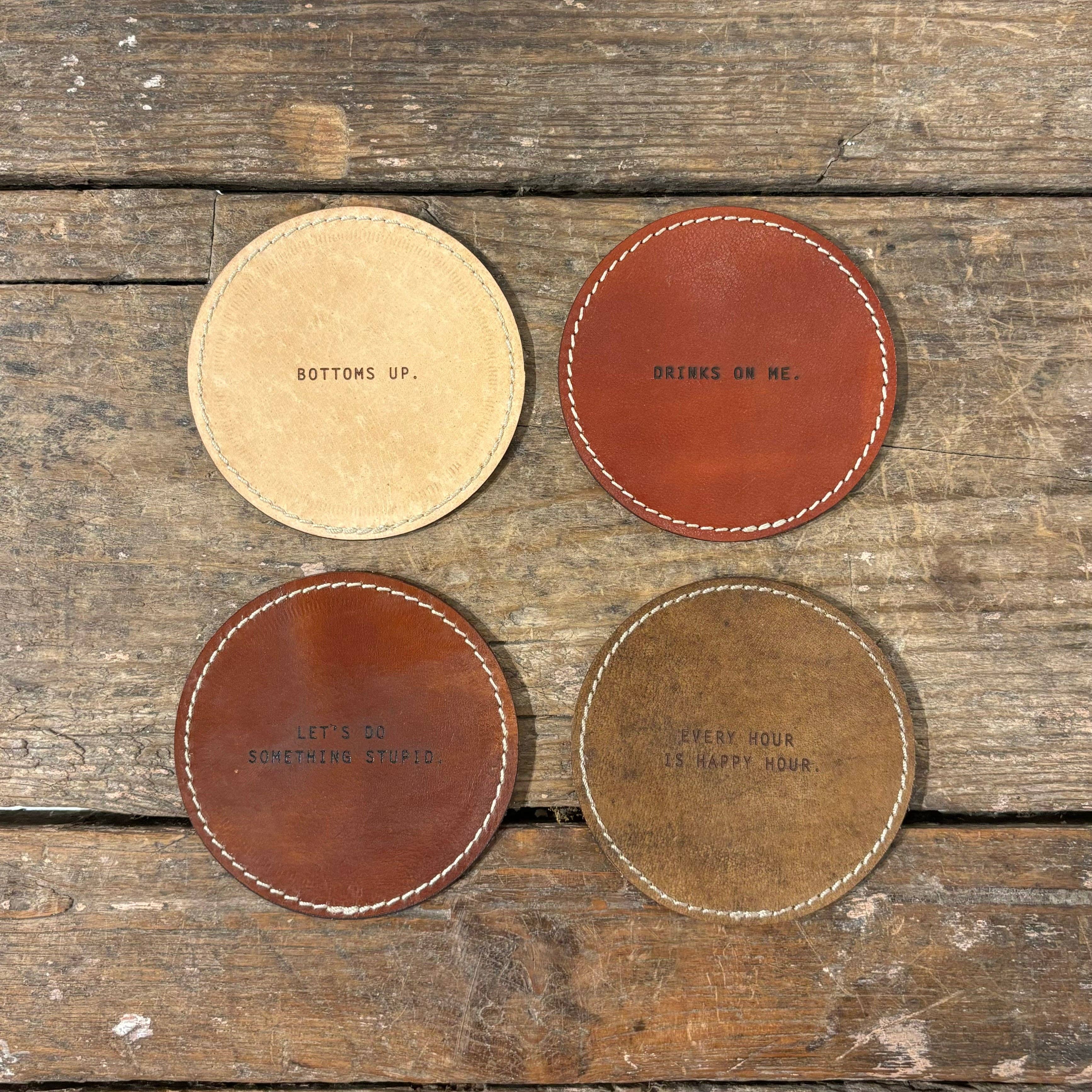 Sugarboo & Co - Vente Sous-verre - Dessous de verre en cuir - Ensemble assorti de 482