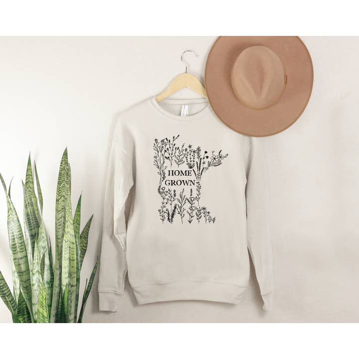 Rosa Mae Co - Wholesale Grafisch sweatshirt - Dames - Bella Canvas Minnesota-sweatshirt met ronde hals en bloemenprint4