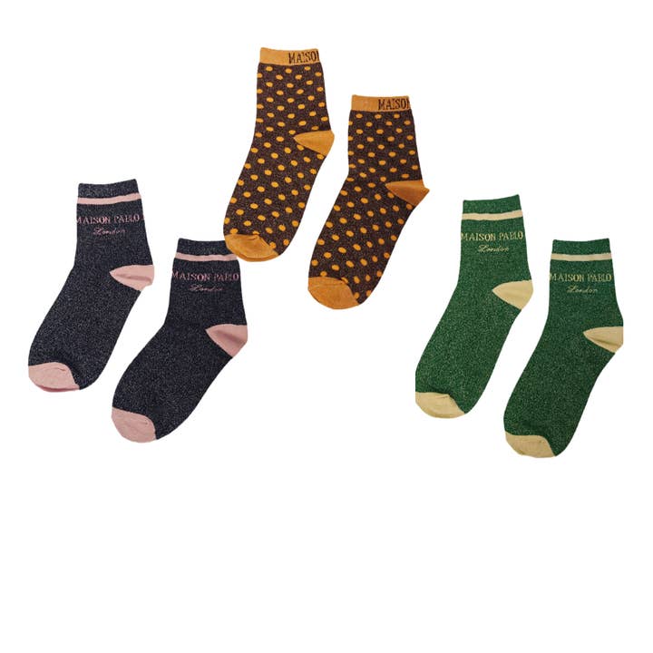 Ensembles cadeaux de chaussettes en coton pour la vente par Maison Pablo