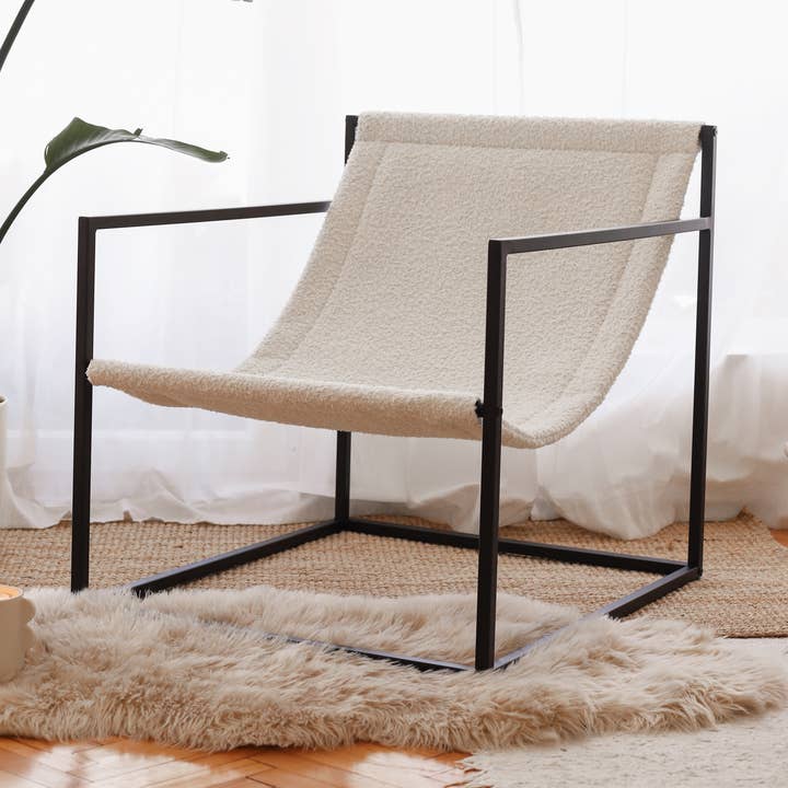 Fineroom Living - Wholesale Chair - Modern Lounge Sling Accent Steel Chair Minimalist Design13