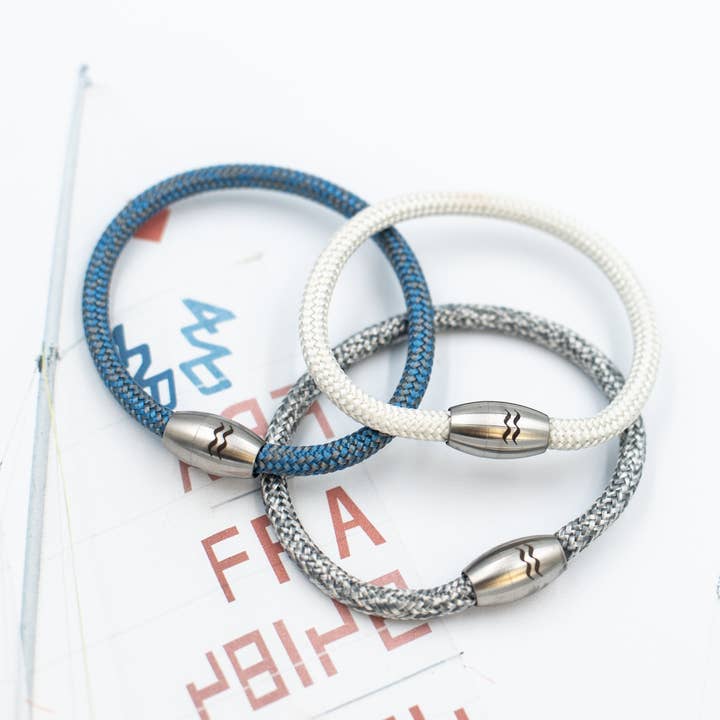 The Sea Shed Ltd - Wholesale Armband - Aqua Beach Gerecycled Plastic Armband - Grijs
