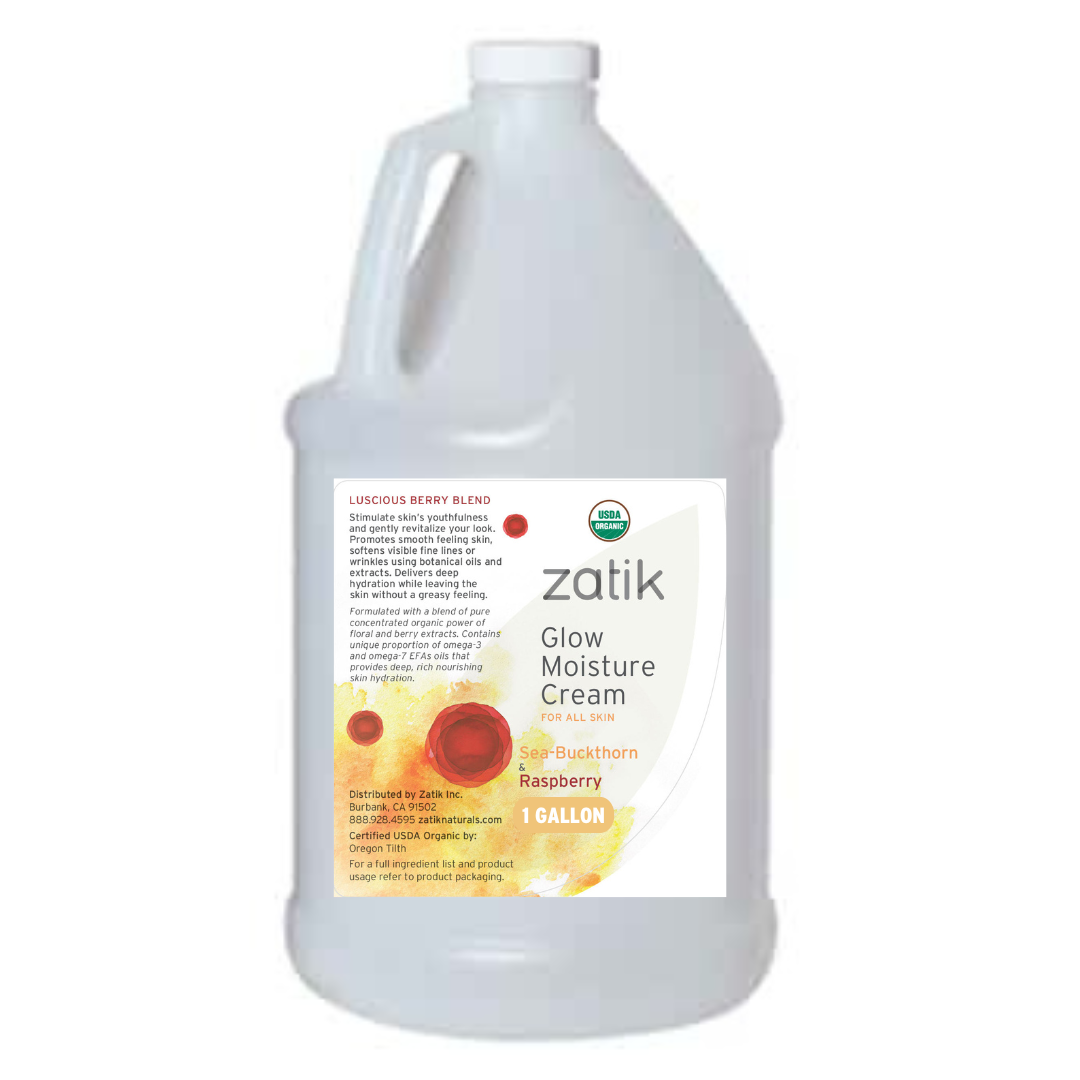 Zatik Naturals - Wholesale Facial Moisturizer - Glow Moisture Cream, Sea-Buckthorn & Raspberry blend 1.7 oz1