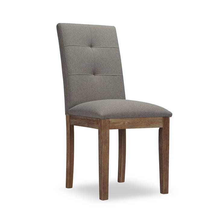 Wood Tufted Parsons Dining Chair Solid Wood Legs-Grey for wholesale by 39F Inc.