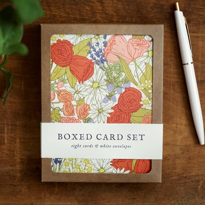 English Garden | Boxed Card Set of 8 | A2 for wholesale by annalisa v. sawtell