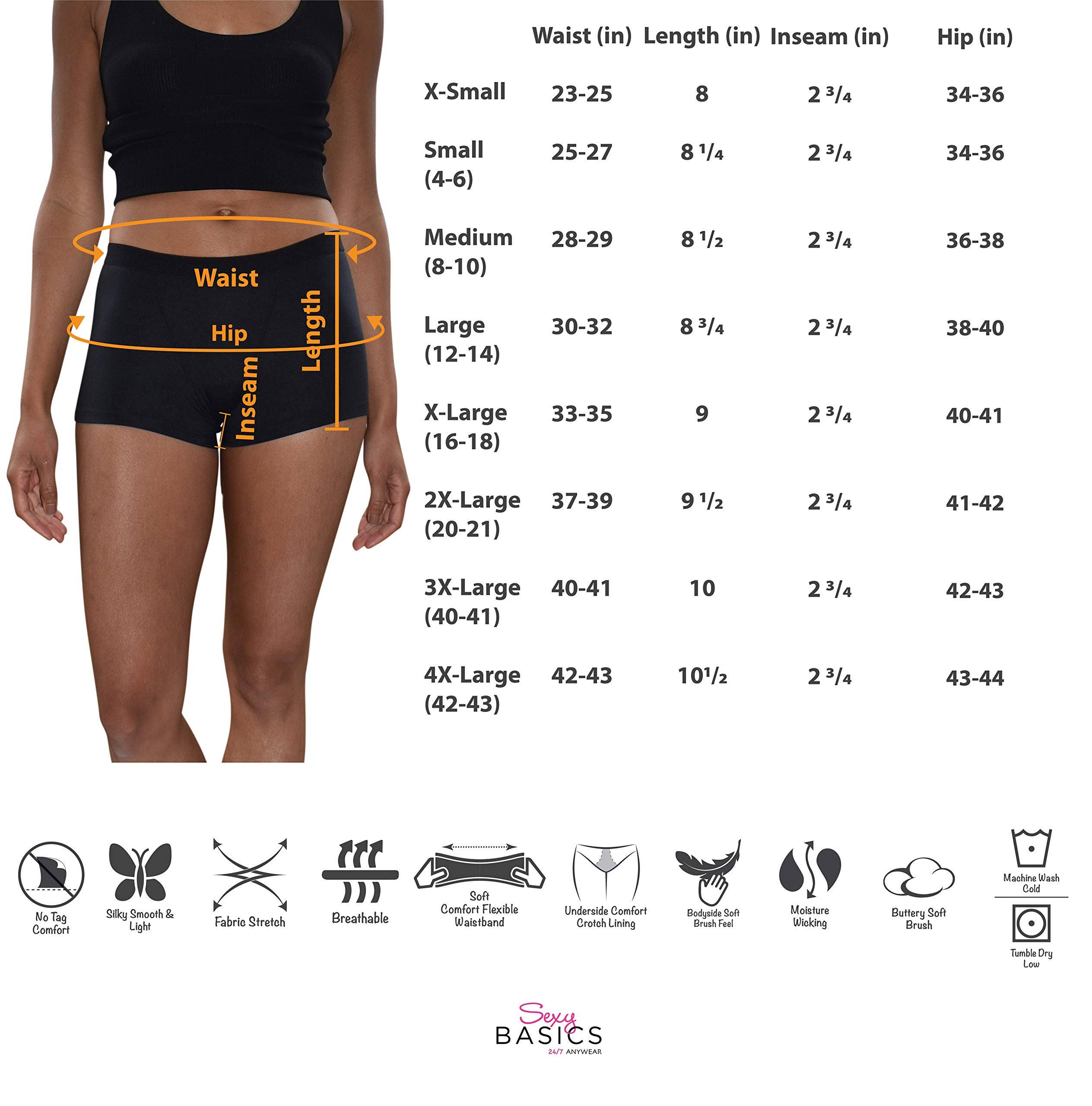 I-Wear Brands - Wholesale Ondergoed - Dames - 6-pack moderne korte boxerbroek voor dames8