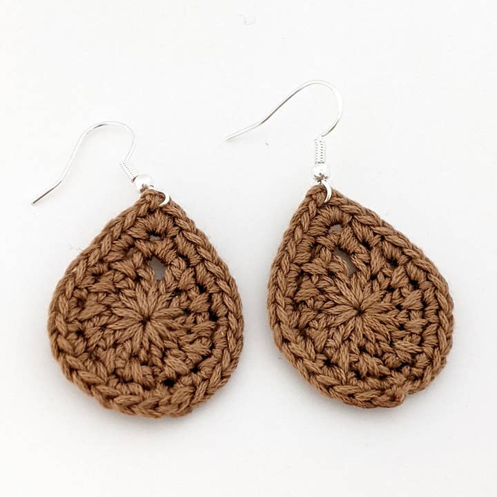 Brincos feitos à mão em crochê por atacado de Royaboya Handmade