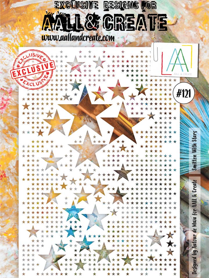 Smitten With Stars - Pochoir A4 #121 pour la vente par AALL AND CREATE