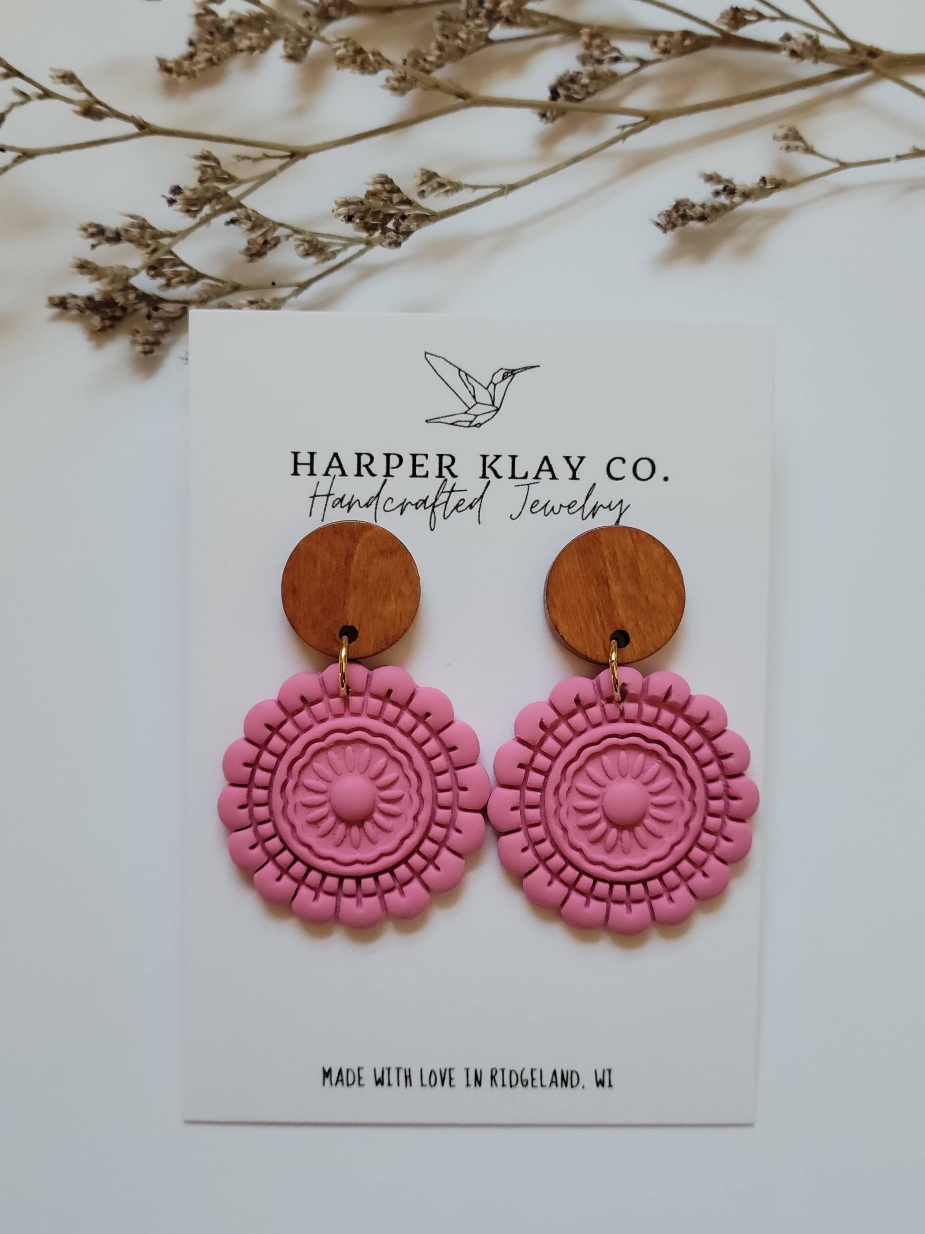 Harper Klay Co - Wholesale Dangle Earrings - The Mandala Set- Polymer Clay Dangle Earrings6