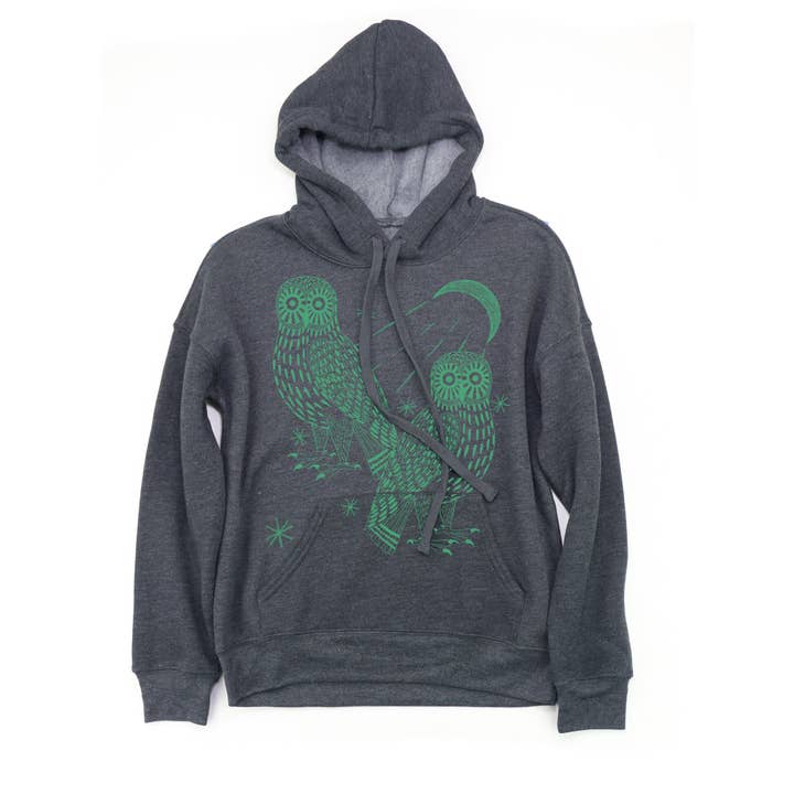 Supermaggie @ Faire - Wholesale Hoodie - Women's - Owls Darlene Fleece Hoodie