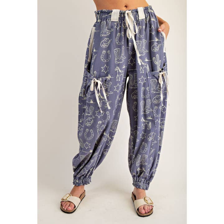 Joggers Western Lavaggio Minerale per la vendita all'ingrosso da parte di STYLE USA