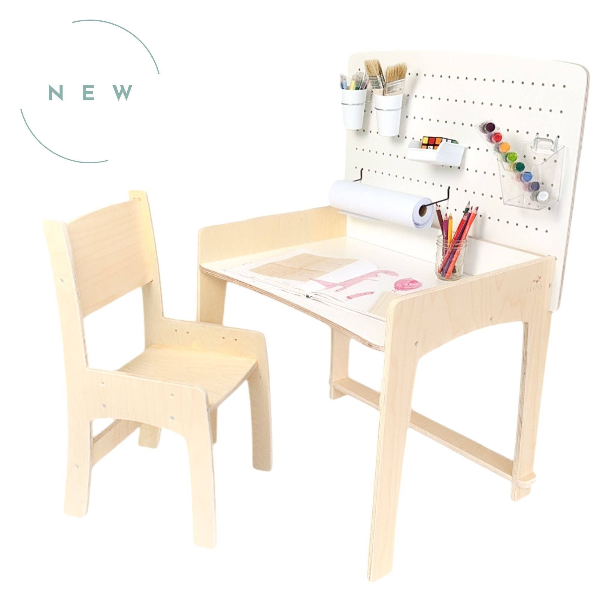 Sapiens Child - Wholesale Desk Set - LUMEN - Big Kid Desk & Chair | Adjustable Height Study Table0