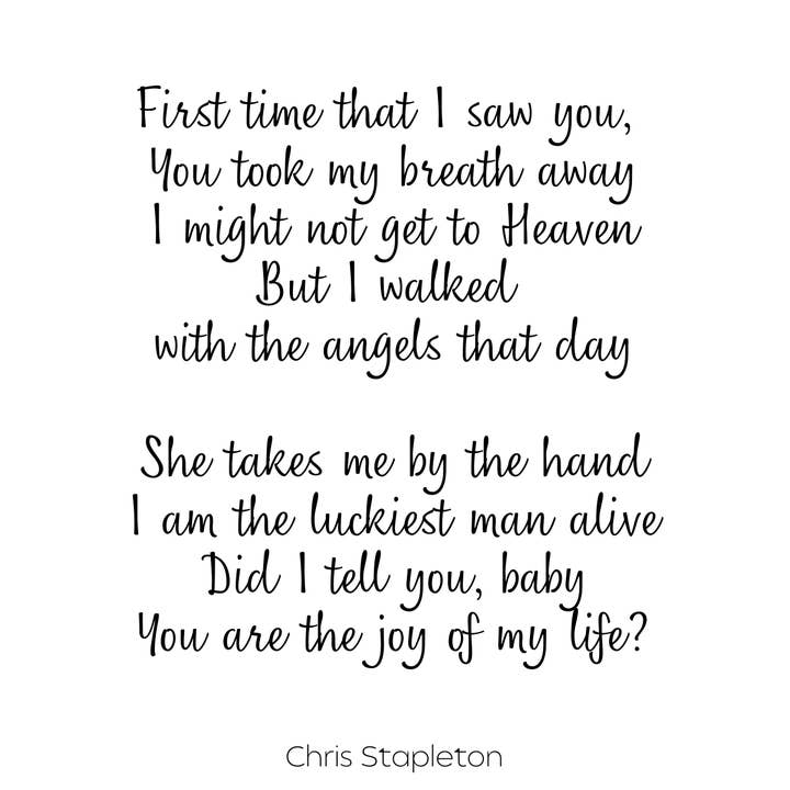 REMOVED BRAND - Vendita all'ingrosso Cartelli - Shelf Sitter Cowprint - Chris Stapleton//Gioia della mia vita2