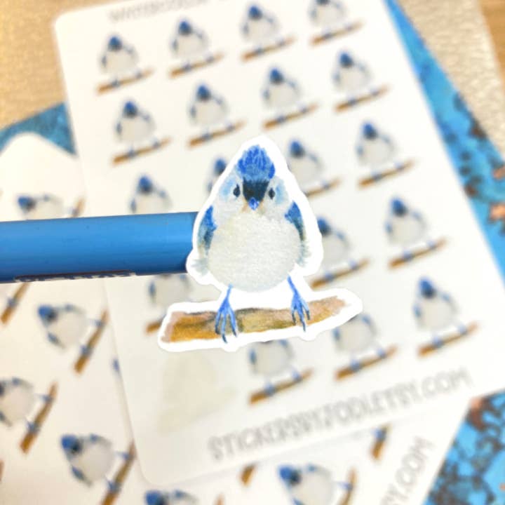 Feuille d'autocollants pour planificateur d'oiseaux aquarelle pour la vente par stickersbyjodi