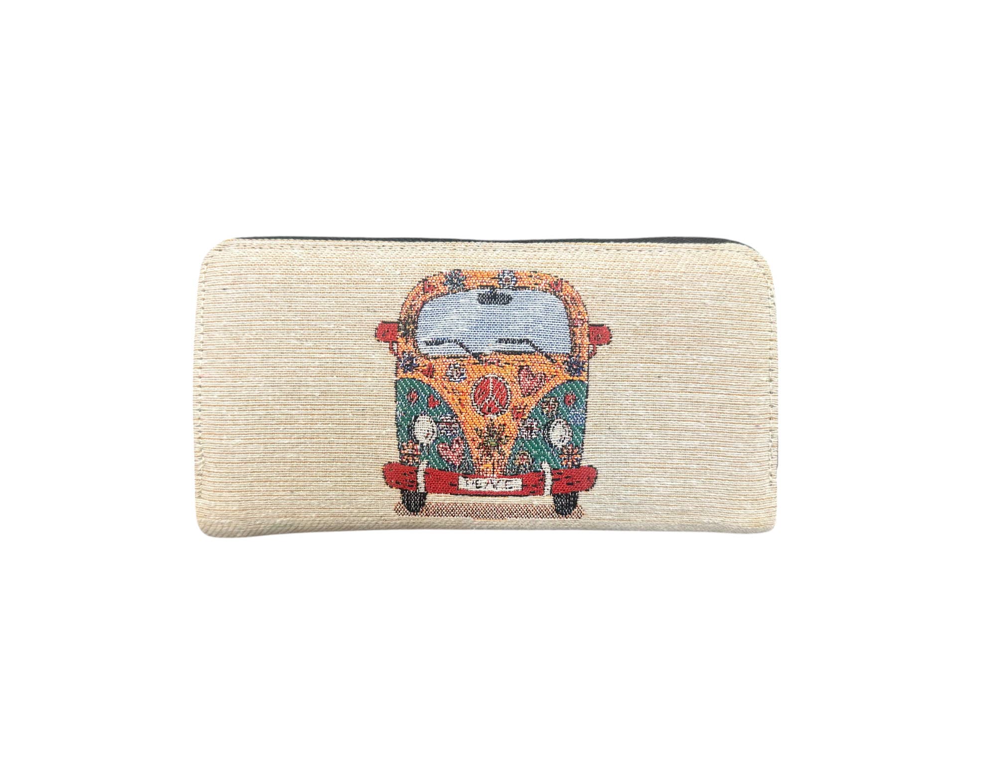 CRETE TRADING INC - Vente Portefeuille – femme - Portefeuille rigide motif voiture de paix tapisserie authentique