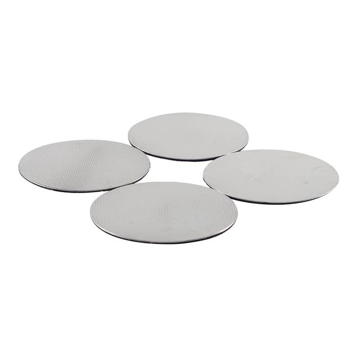 AULICA - Wholesale Coasters - Silver Coasters 10X10Cm - Set Of 4