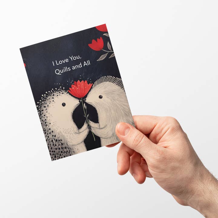 Paper Slam - Wholesale Love Card - Quills and all - A2 greeting card2