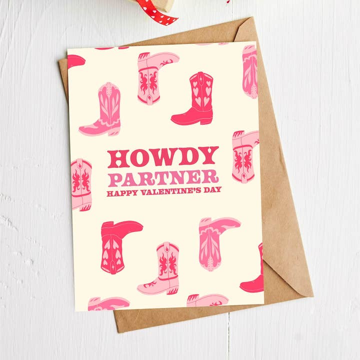 "Howdy Partner" Happy Valentine's Day Card for wholesale by Big Moods