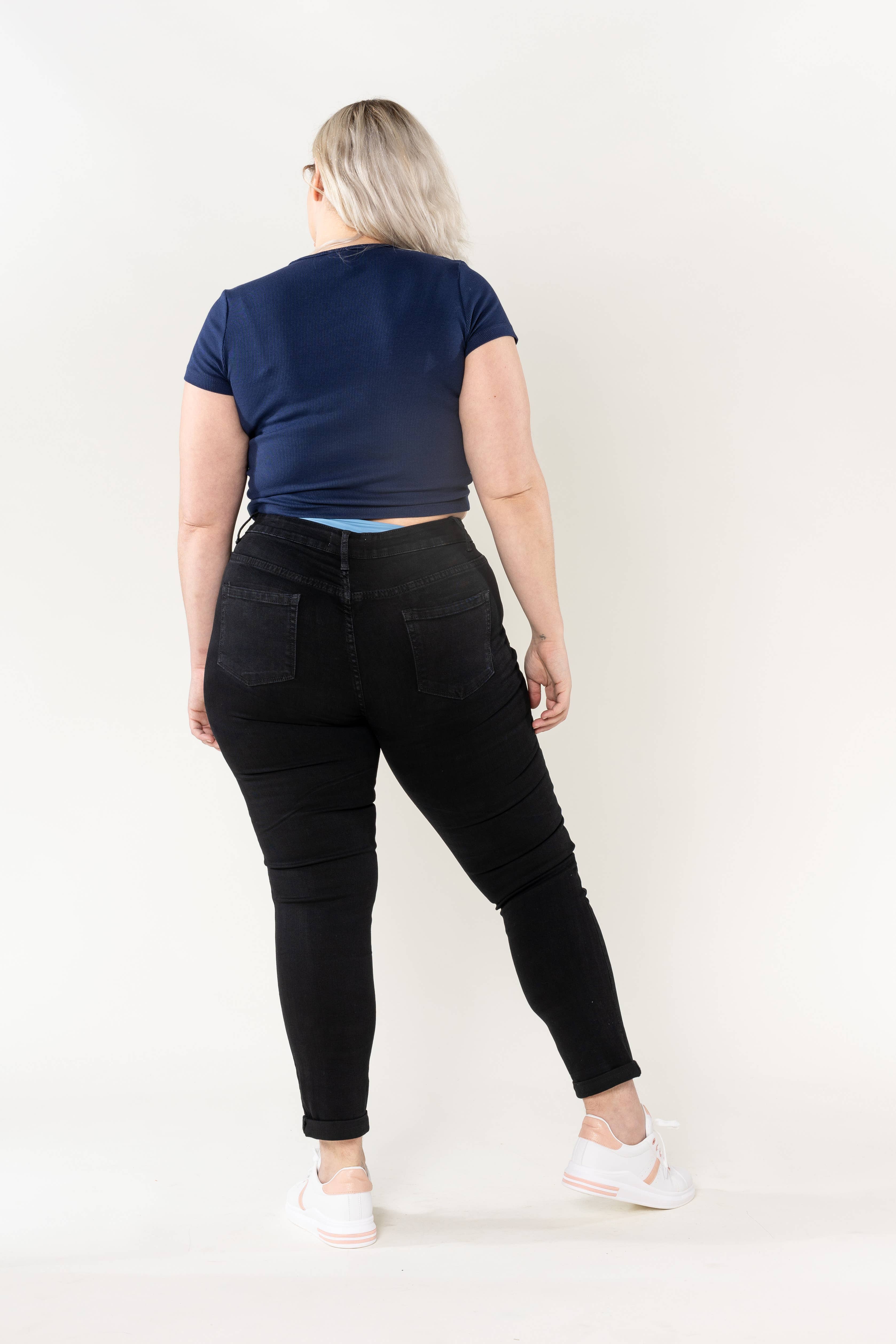 Nina Carter - Venta al por mayor Vaqueros - Mujer - Jeans ajustados elásticos de talla grande Nina Carter P102GT15