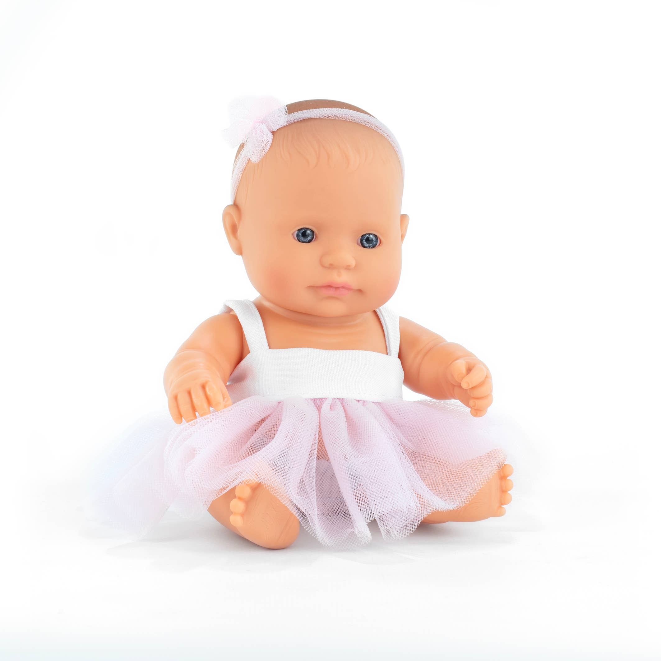 Miniland Educational - Wholesale Doll - Kids - Baby Doll Caucasian Girl 8 1/4'' (Bag) - M&M