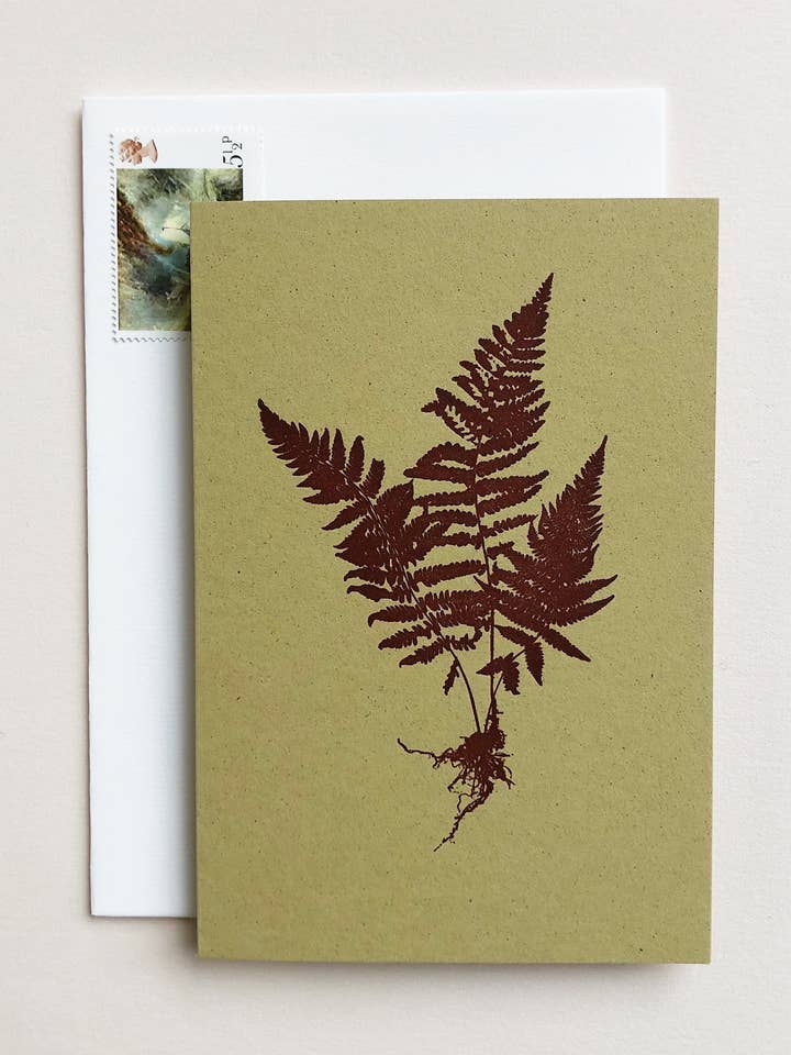 SILHOUETTE FERN Card for wholesale by Tpel Paper & press