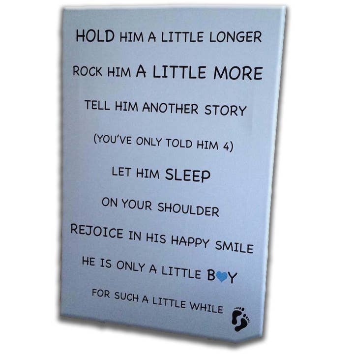Nursery Quote Canvas for wholesale by Gemz By Emz