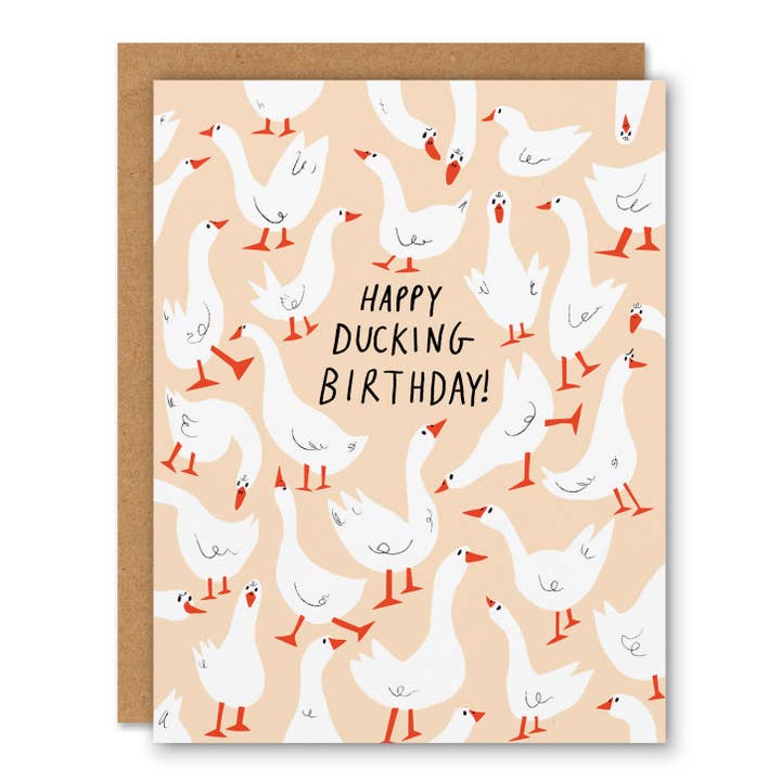 Tarjeta de felicitación de cumpleaños - Cumpleaños de patos para venta al por mayor de Badger & Burke