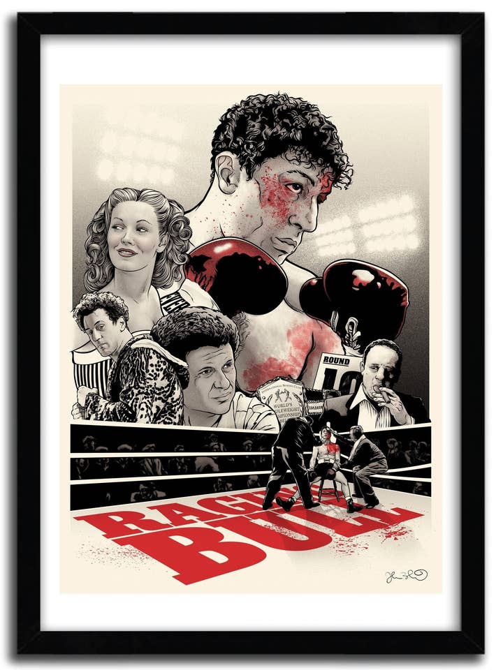 Locandina Raging Bull di JOSHUA BUDICH per la vendita all'ingrosso da parte di K.Olin Tribu