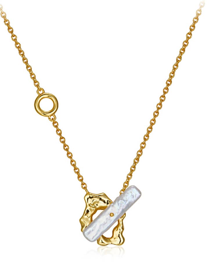 Seacliff Gold Vermeil Baroque Pearl Necklace for wholesale by Janus