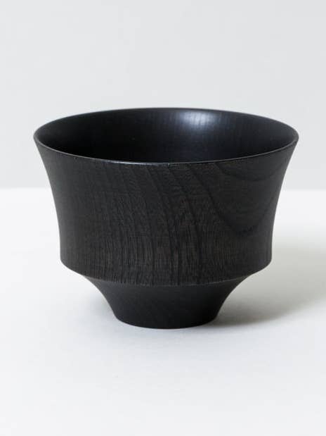 Tsumugi Holzschale, Koma, Schwarz für den Großhandel von Morihata International Ltd. Co.