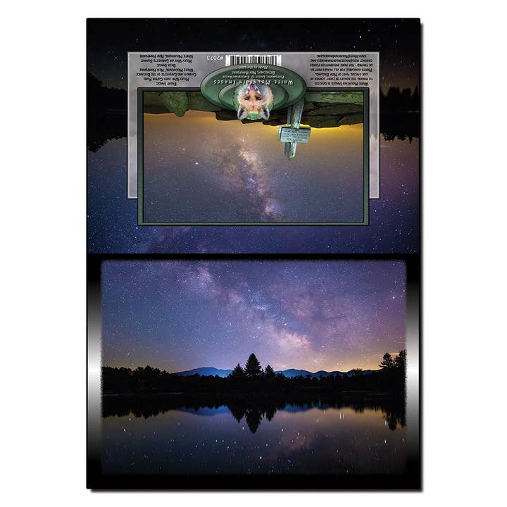 #2073 Coffin Pond Milky Way Notecard for wholesale by White Mountain Images
