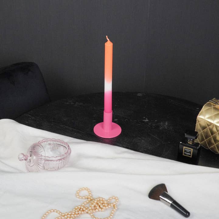 Housevitamin bv - Wholesale Candle Holder - Candleholder - Basic - Metal - Pink - 8x8x6,5cm2
