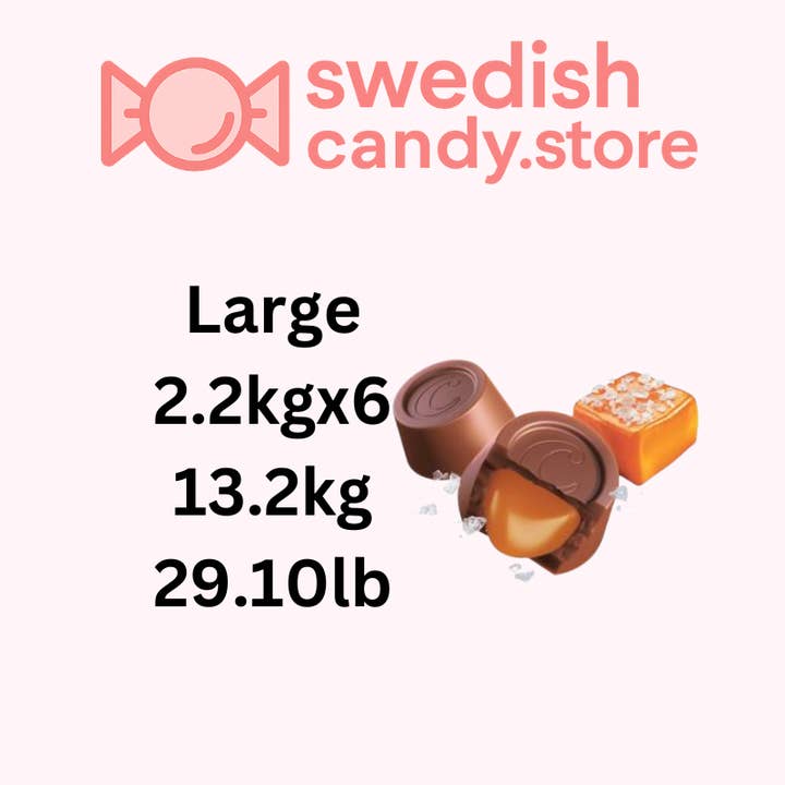 Swedish Candy.Store - Swedish Candy - Wholesale Chocolate Covered Sweets - Swedish Candy-Center Chocolate Sea Salt 2.2kg/4.85lb2