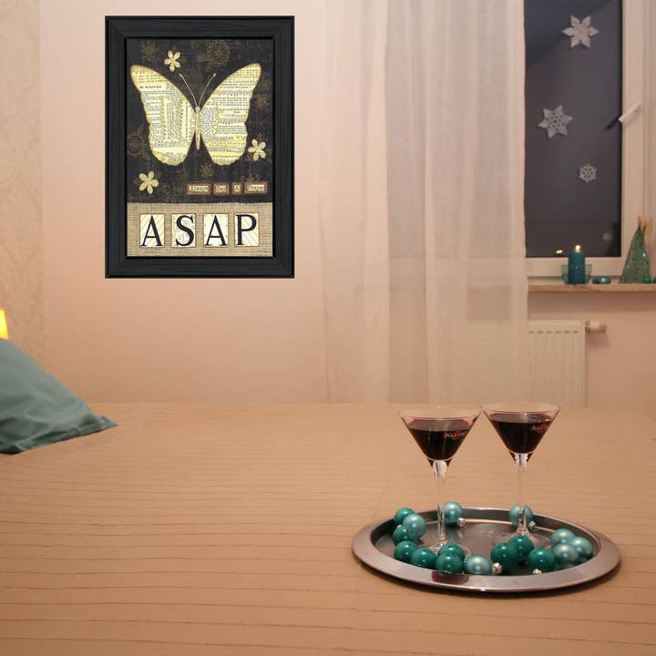 Trendy Decor 4U - Wholesale Art Print - "Always Say a Prayer" by Annie LaPoint Black Framed Wall Art