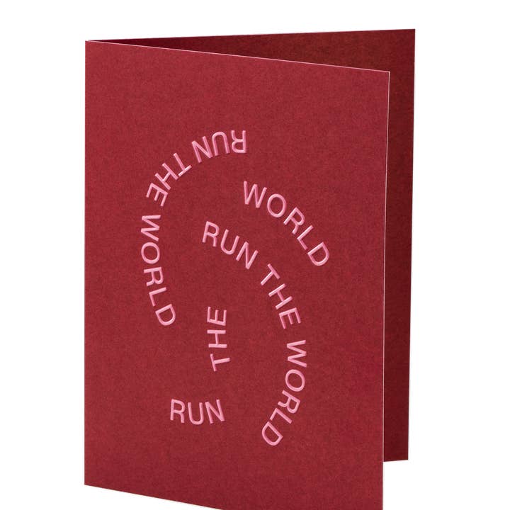 Short Talk - Wholesale Encouragement card - Run The World