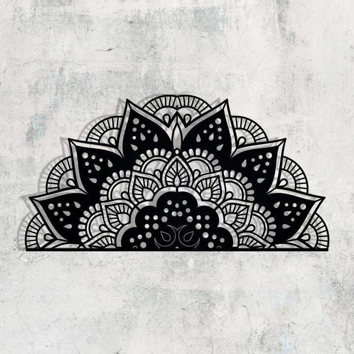 Mandala vægkunst, yoga værelse dekoration, lotusblomst for engroshandel hos benjashop