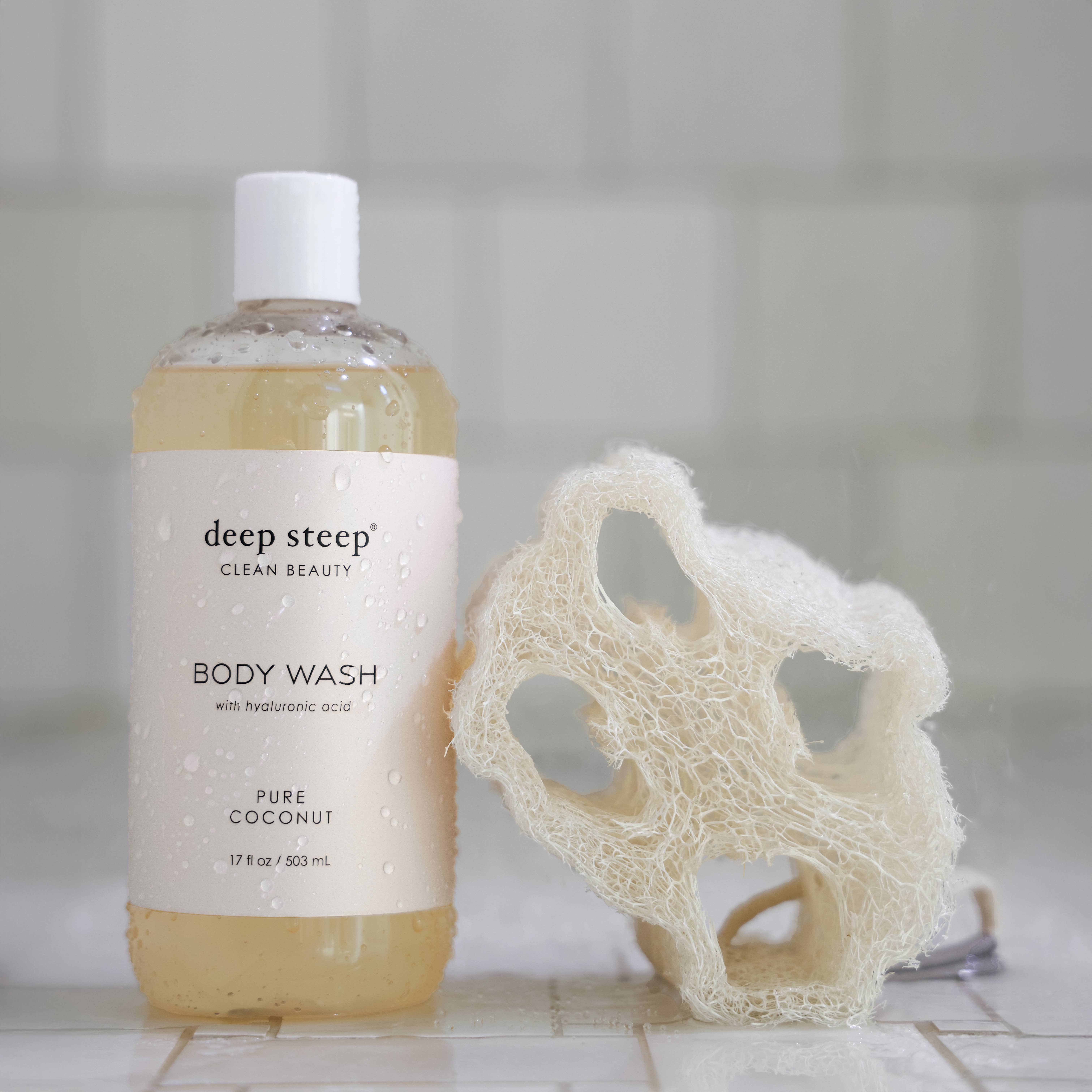 Deep Steep Clean Beauty - Wholesale Body Wash/Shower Gel - Body Wash - Pure Coconut 17oz5