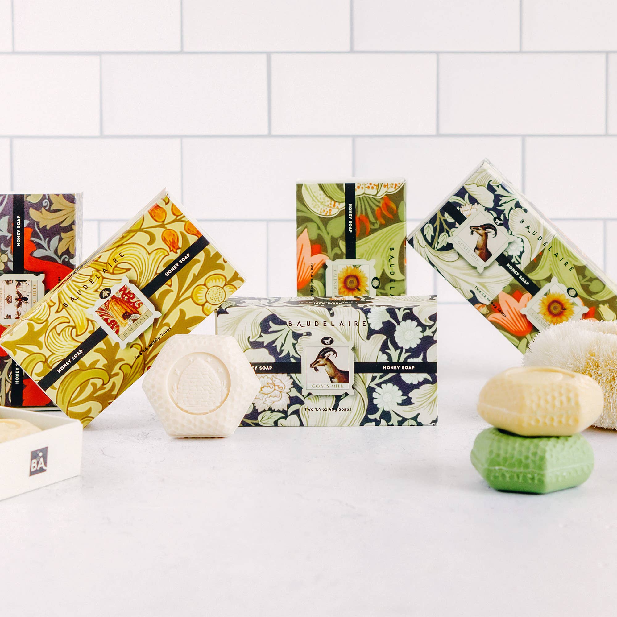 Baudelaire - Wholesale Bar Soap - Pure Honey Honey Soap 1.4oz - Matchbox Duo2