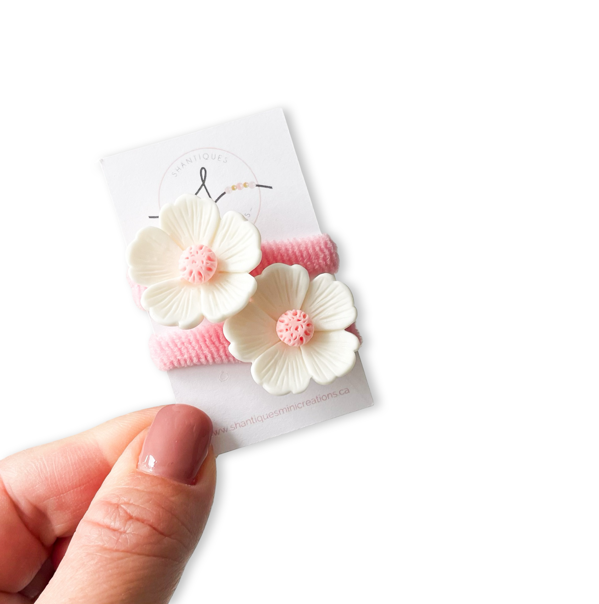 Shantiques Mini Creations - Wholesale Hair Tie - Kids - Piggy Ties - Glitter Flowers & Spring Blossoms3