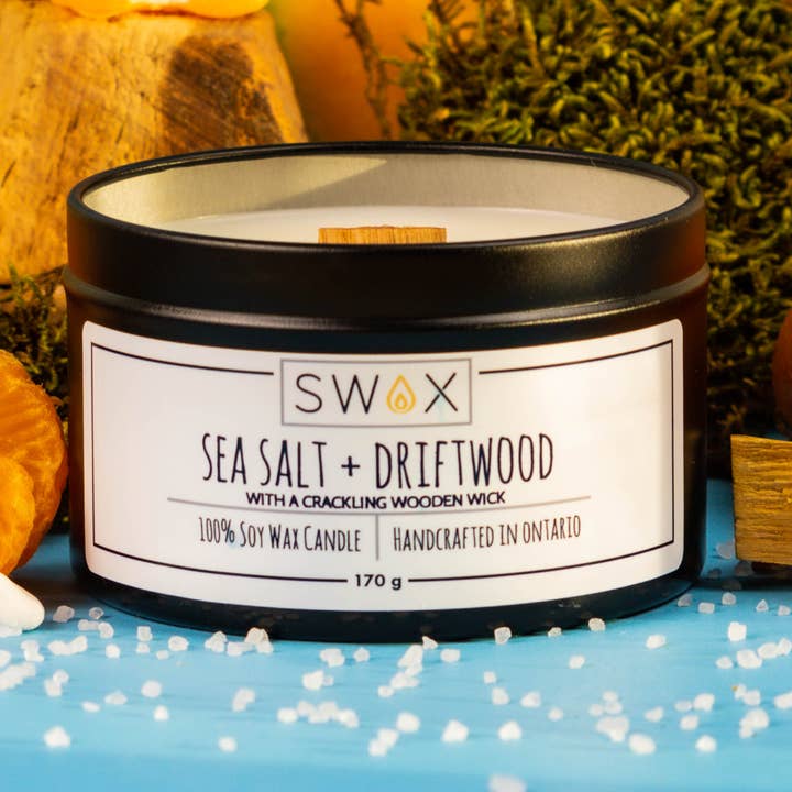Sea Salt + Driftwood for wholesale by Swax Candle Co