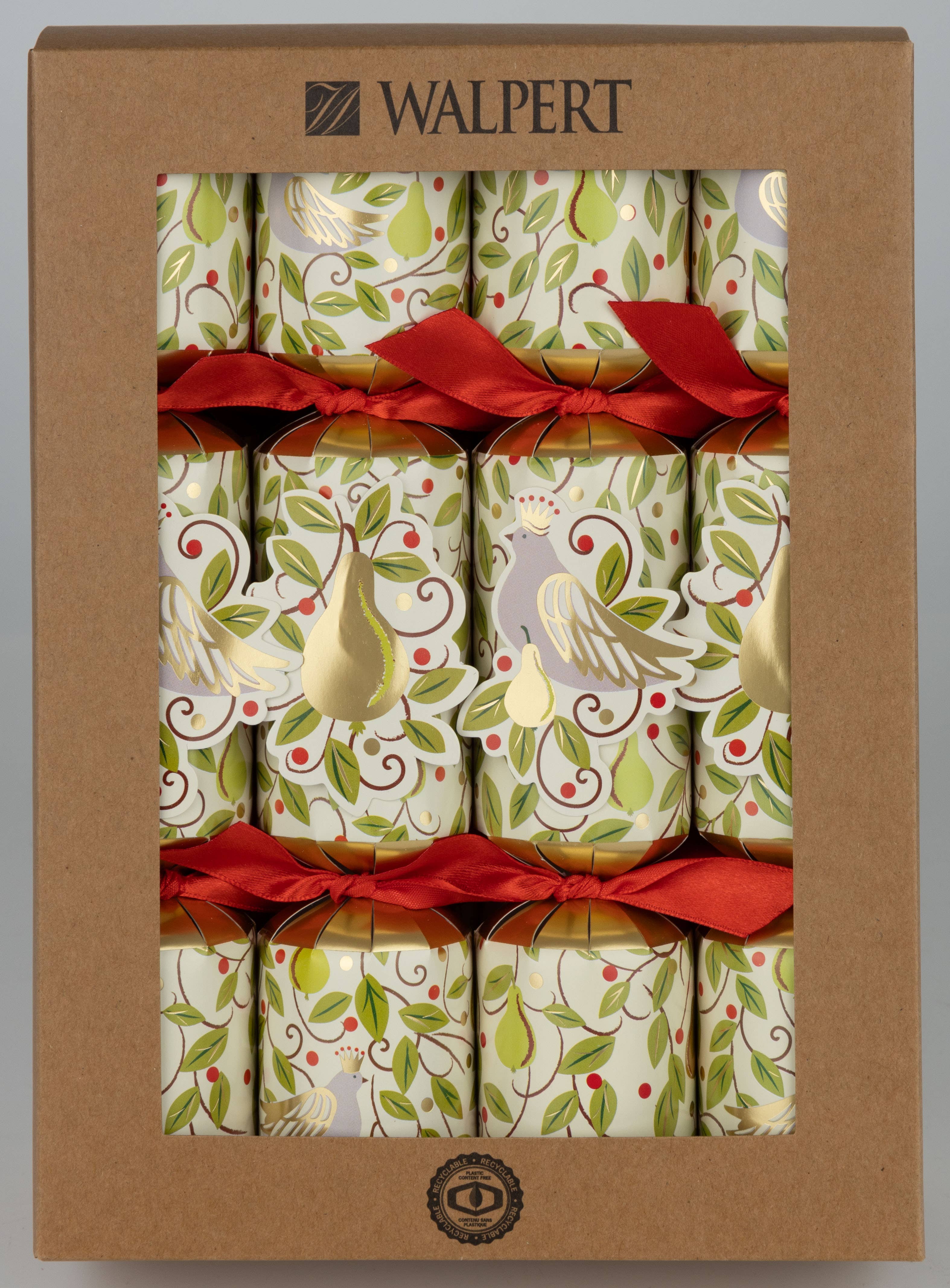 Silver Tree Home & Holiday - Wholesale Party Favor - 4444-02: 10in 8ct Partridge & Pears (ECO2)1