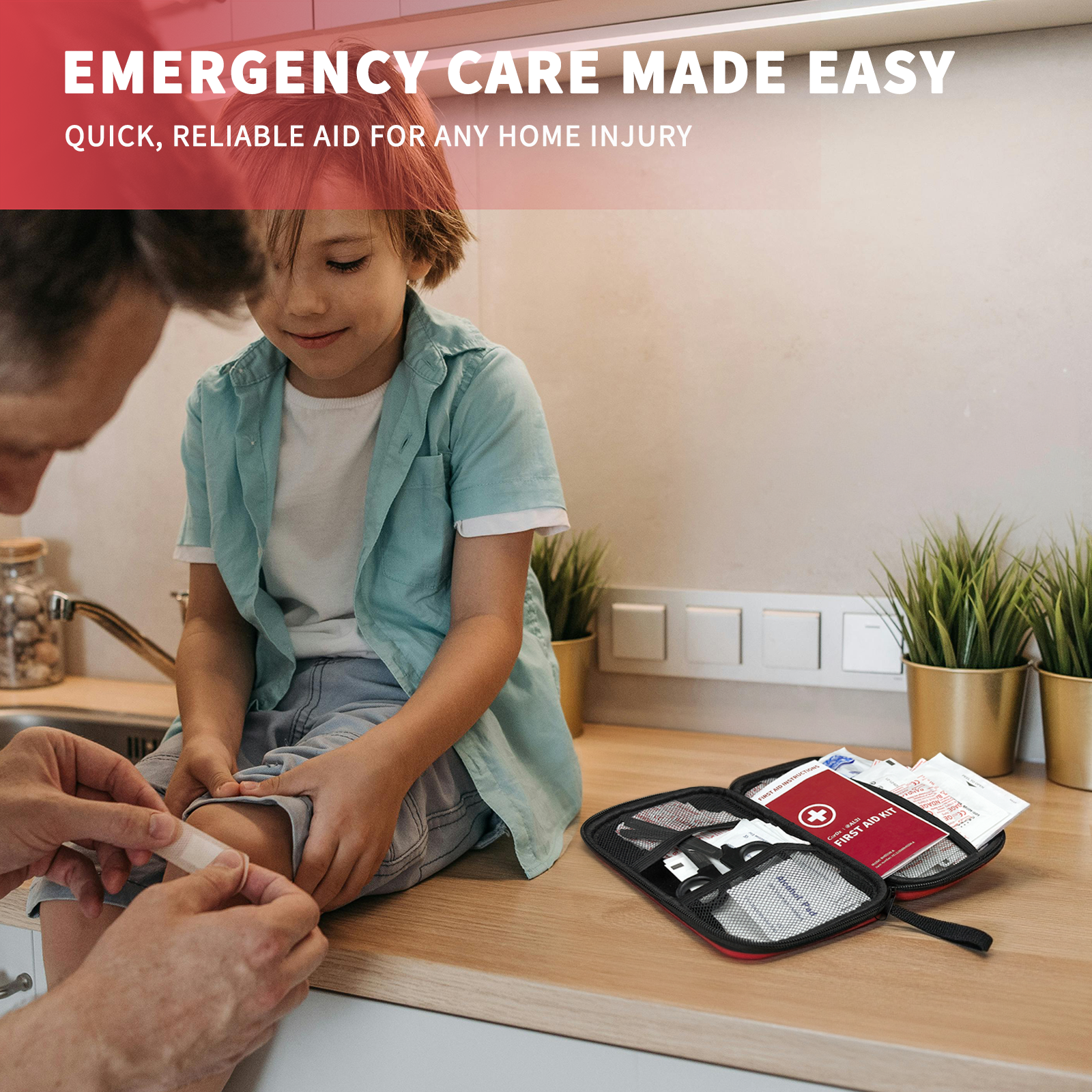 CorDx - Vente Trousse de premiers secours - Trousse de premiers secours polyvalente, 184 pièces, trousse d'urgence5