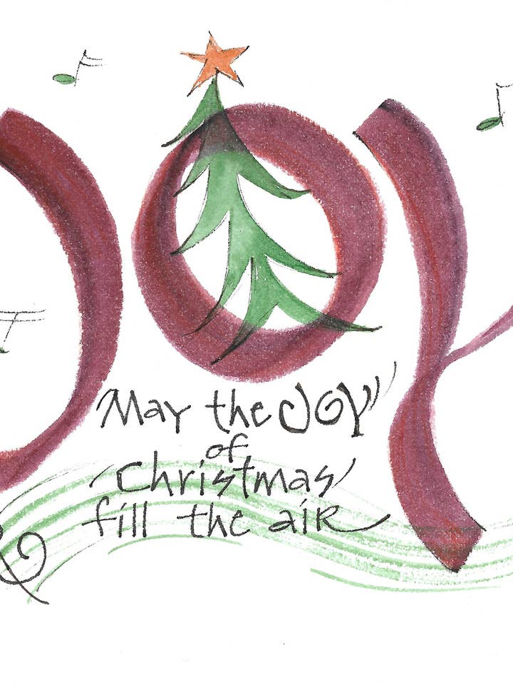 Let Joy Fill the Air Christmas Card (Set of 10) for wholesale by Credo Designs LTD