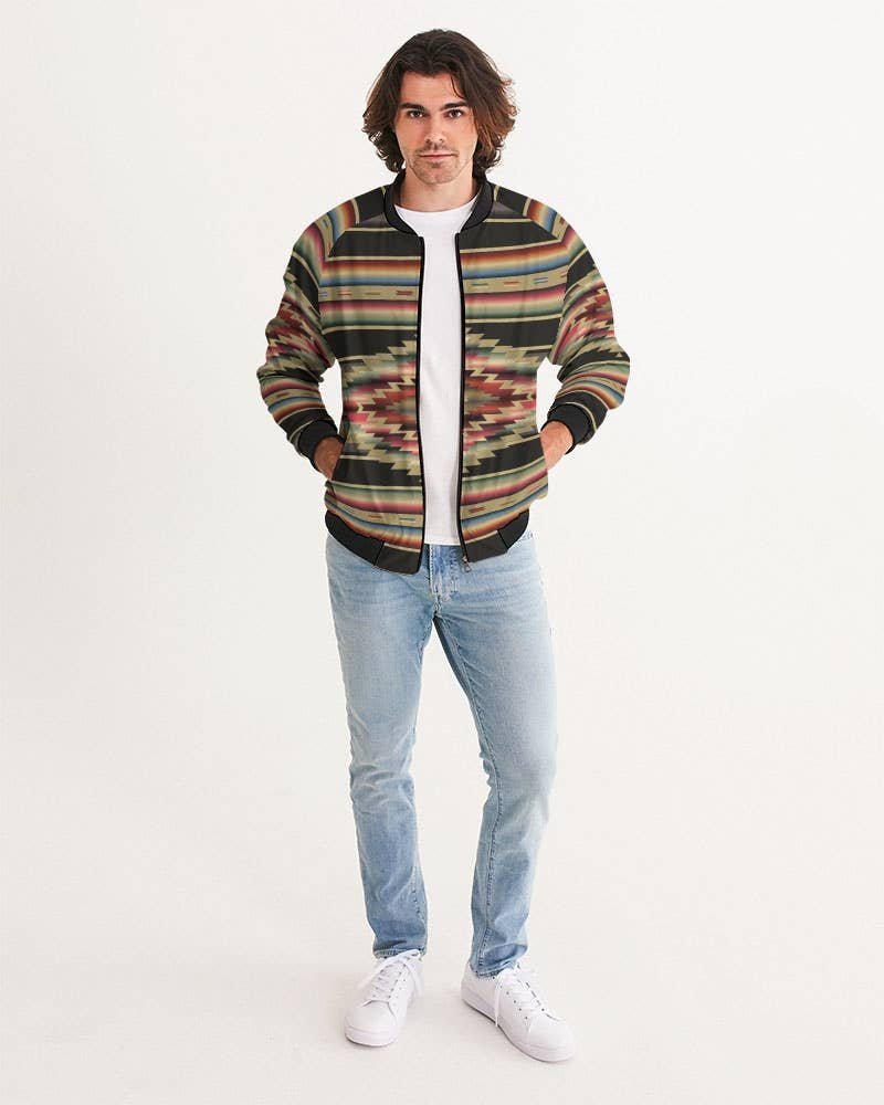 Hi Octane | SilverBotanica - Wholesale Bomber Jacket - Men's - SilverBotanica Serape Design Men's Bomber Jacket2